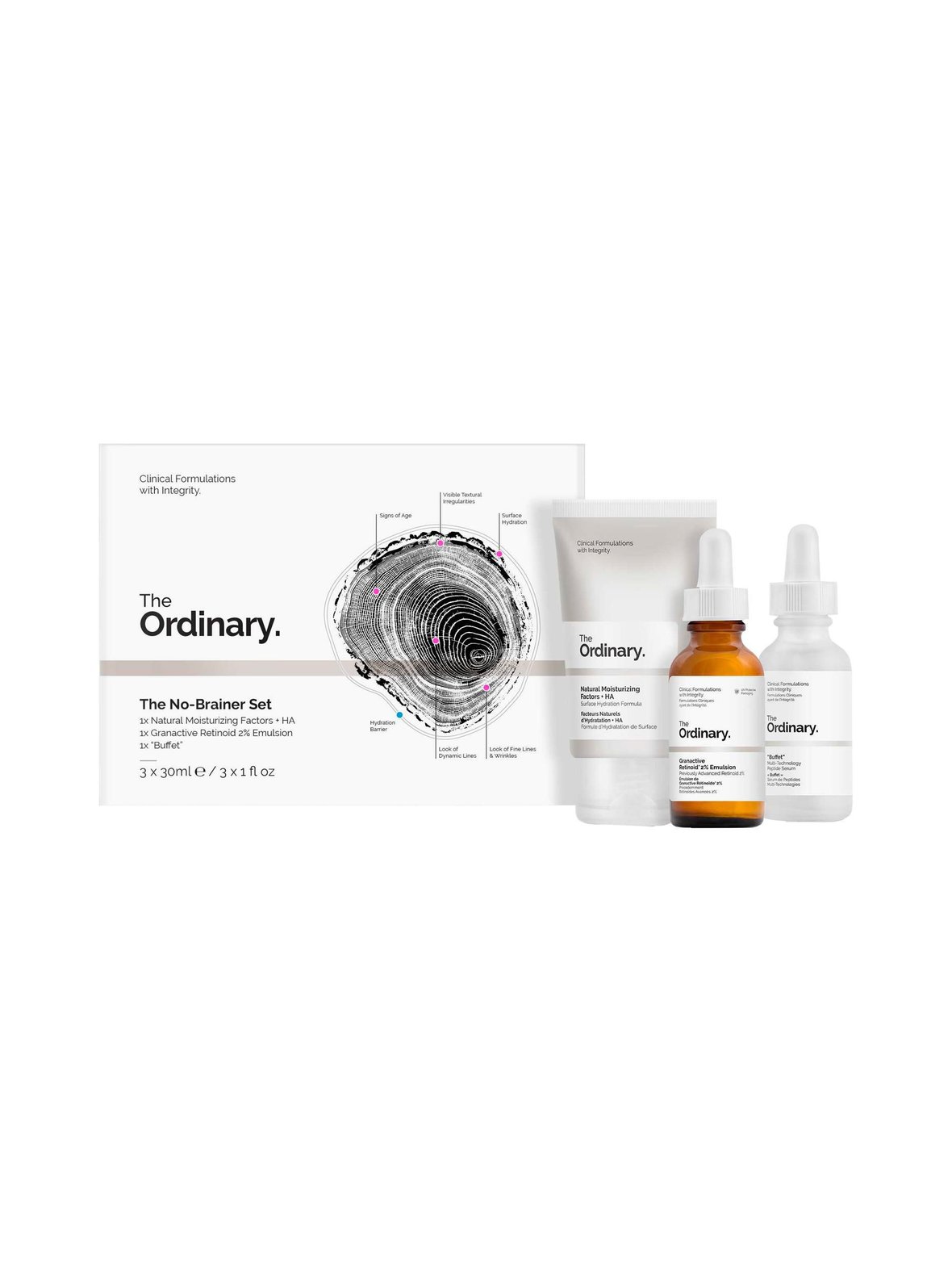 The Ordinary no brainer set -tuotepakkaus