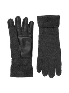 Marc O'Polo - Nahka-neulekäsineet - 989 DARK GREY MELANGE | Stockmann