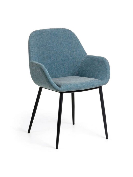 Kave Home - Konna-tuoli vaaleansininen/musta - BLUE | Stockmann - photo 1