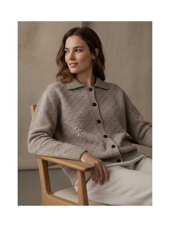 Rue de Tokyo - Kian Merino -neuletakki - TAUPE MELANGE | Stockmann - photo 3