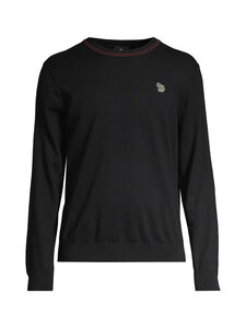 PS Paul Smith - Crew Neck Zebra Badge -neule - 79_BLACK | Stockmann
