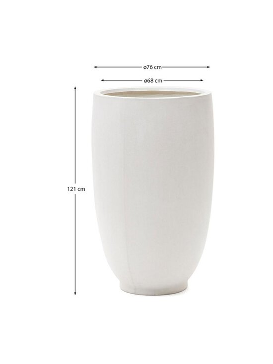 Kave Home - Aiguablava-ruukku valkoinen ⌀ 75 cm - WHITE | Stockmann - photo 6