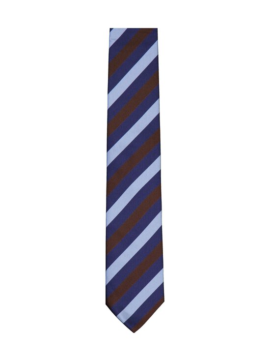 Stockholm Kravatt - Diagonal Stripe zīda kaklasaite - G26B BLUE/BROWN | Stockmann - photo 1