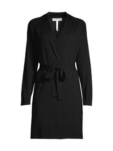 ESSENTIALS by Stockmann - Aira- pitkä merinoneuletakki - BLACK 99070 | Stockmann
