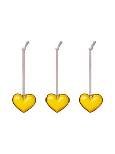 Iittala - Klaasist südamed Glass Heart Yellow 50 mm, 3 tk - YELLOW | Stockmann