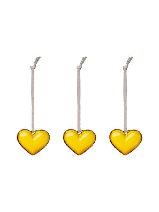 Iittala - Klaasist südamed Glass Heart Yellow 50 mm, 3 tk - YELLOW | Stockmann - photo 1