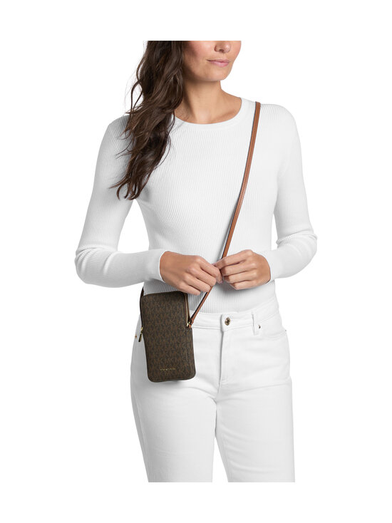Michael Michael Kors - Jet Set Small Double Zip Crossbody -puhelinlaukku - 252 BRN/ACORN | Stockmann - photo 3