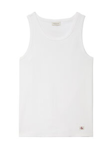 Calvin Klein Jeans - Badge-ribbitoppi - YAF BRIGHT WHITE | Stockmann