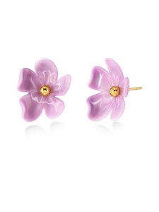 Edblad - Wildflower Fuchsia - kullatut nappikorvakorut - GOLD | Stockmann