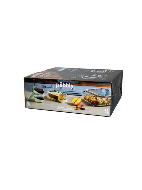Pebbly - Glass Cooking -vuokavuokasetti 4-pack - STEEL | Stockmann - photo 9