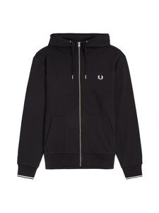 Fred Perry - Logo Zip -hupparitakki - 198 BLACK | Stockmann