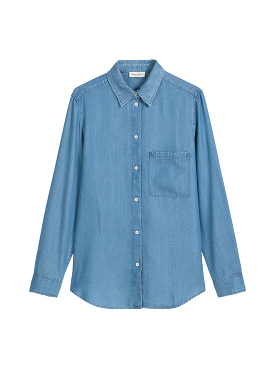 Marc O'Polo - Casual Chest Pocket džinsa krekls - 006 MID BLUE DENIM WASH | Stockmann - photo 1