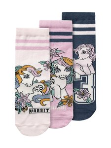 Name It - NmfJojo zeķes 3 iepak. - FESTIVAL BLOOM PACK:PASTEL L+FESTIVAL B+DARK DENIM | Stockmann