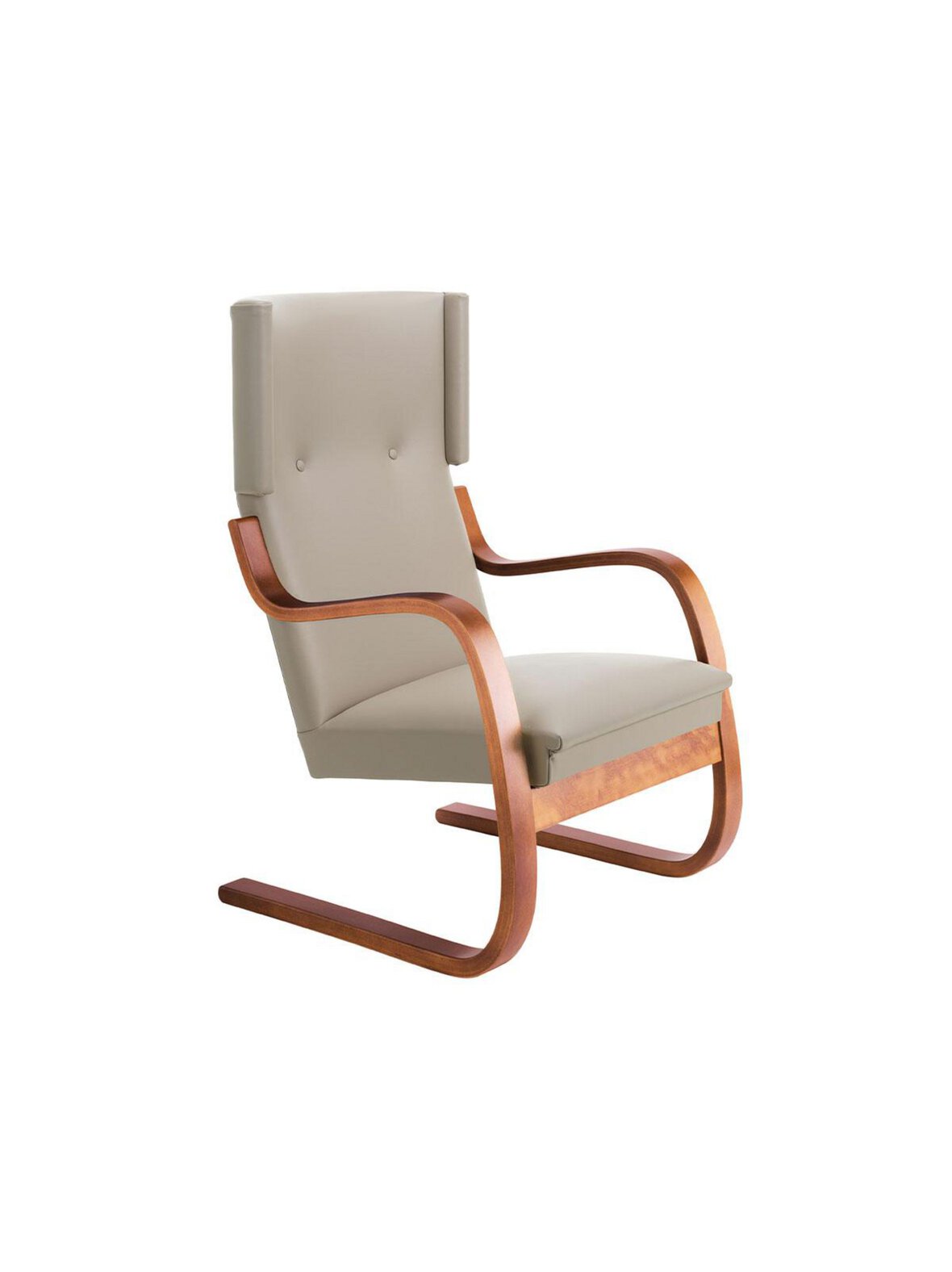 Nojatuoli 401 pähkinä/prestige-nahka beige