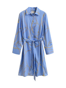 GANT - Print Belted -paitamekko - 424 HYDRANGEA BLUE | Stockmann