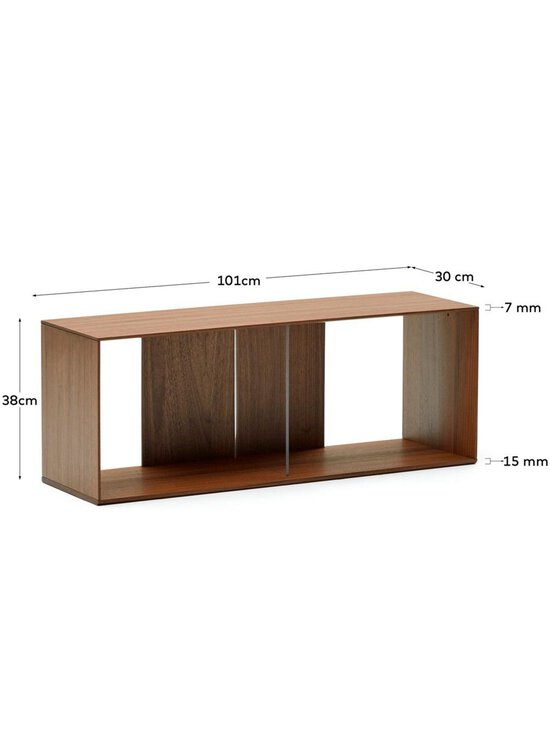 Kave Home - Litto-hylly 6-osainen pähkinä 168 x 114 cm - BROWN | Stockmann - photo 10