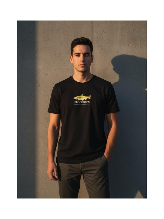 Only & Sons - OnsFredo Outdoor t-paita - JET BLACK PRINT:BROOKTOWN | Stockmann - photo 3