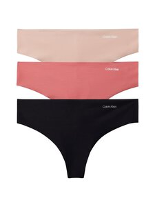 Calvin Klein Underwear - Seamless Thong -stringit 3-pack - 3EZ BLACK/ CEDAR/ DUSTY CEDAR | Stockmann