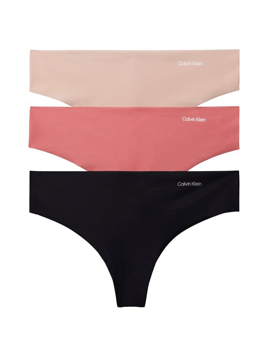 Calvin Klein Underwear - Seamless Thong -stringit 3-pack - 3EZ BLACK/ CEDAR/ DUSTY CEDAR | Stockmann - photo 1