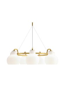 Louis Poulsen - VL Ring Crown -kattovalaisin Ø 89,3 cm - WHITE/BRASS | Stockmann