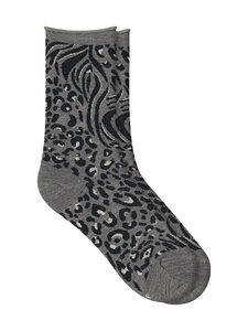 Bleuforêt - Merino Wool With Animal Pattern -sukat - GM9 / GRIS FLANELLE | Stockmann