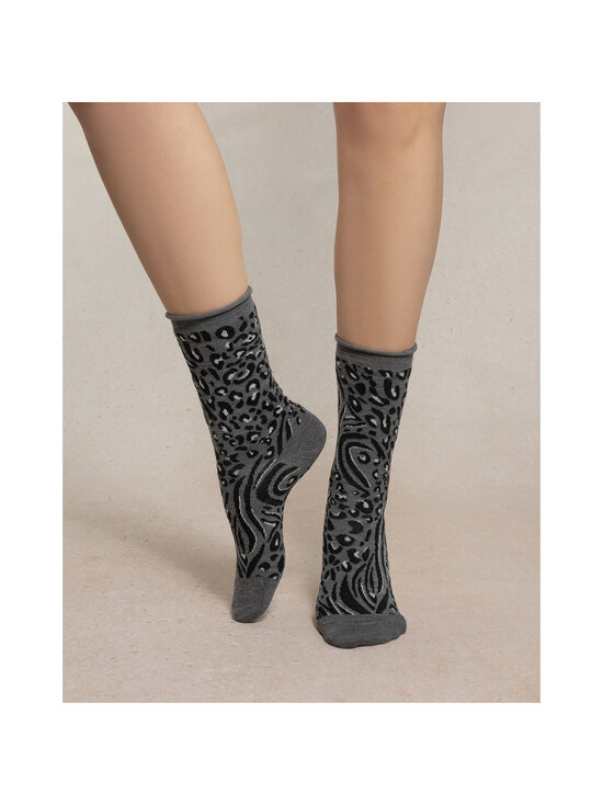 Bleuforêt - Merino Wool With Animal Pattern -sukat - GM9 / GRIS FLANELLE | Stockmann - photo 2