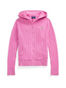 Polo Ralph Lauren - Mini Cable -neuletakki - LAGUNA PINK/TILLER GREEN | Stockmann