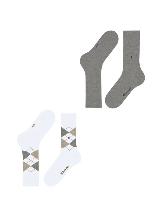 Burlington - Everyday Argyle Mix -sukat 2-pack - WHITE (2001) | Stockmann - photo 1