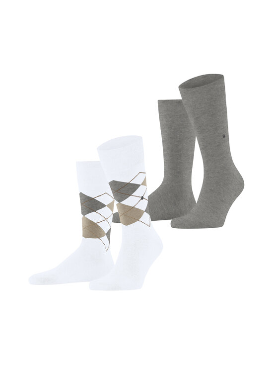 Burlington - Everyday Argyle Mix -sukat 2-pack - WHITE (2001) | Stockmann - photo 2