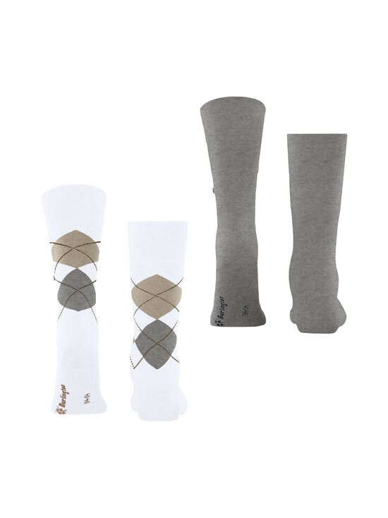 Burlington - Everyday Argyle Mix -sukat 2-pack - WHITE (2001) | Stockmann - photo 3