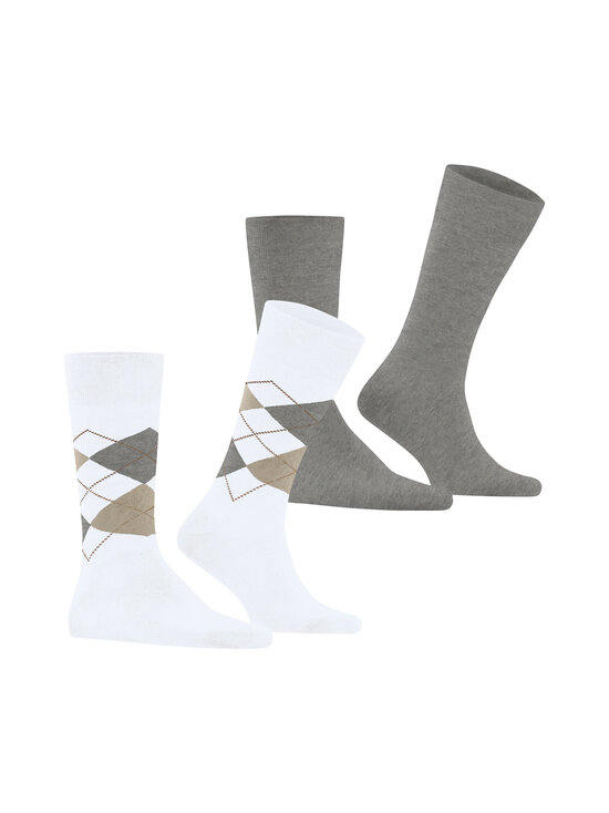 Burlington - Everyday Argyle Mix -sukat 2-pack - WHITE (2001) | Stockmann - photo 4