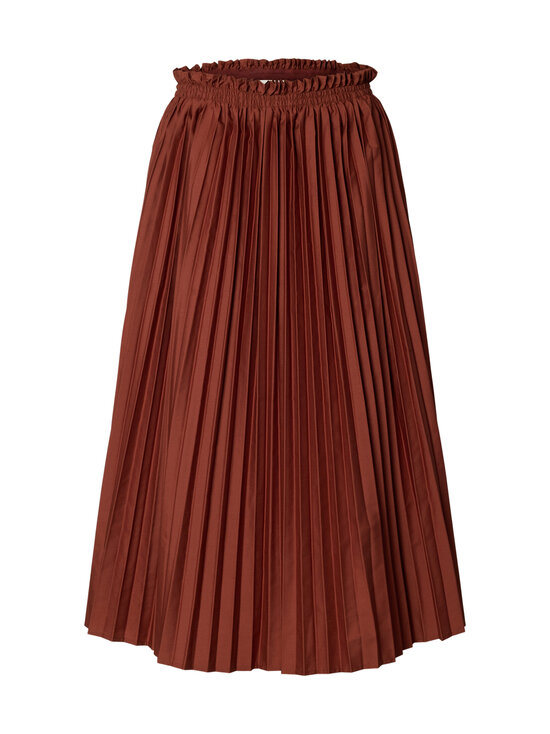 Selected - SlfSophia-pliseerattu midihame - CHERRY MAHOGANY | Stockmann - photo 1
