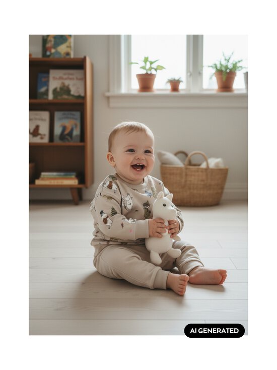 Lindex - Moomin-collegepaita - 4344 BEIGE | Stockmann - photo 3