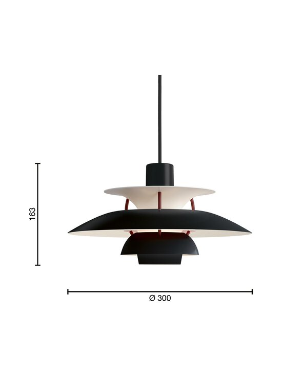 Louis Poulsen - PH 5 Mini Black Edition 2025 -riippuvalaisin - BLACK | Stockmann - photo 2