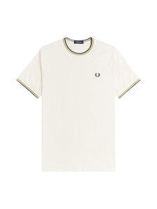 Fred Perry - Twin Tipped t-paita - 46A ECRU / TENNIS BALL YELLOW / ANCHOR GREY | Stockmann