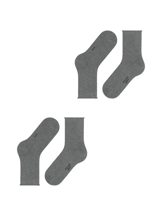 Falke - Happy Rolltop -nilkkasukat 2-pack - 3390 LIGHT GREYMEL. - photo 2 Falke - Happy Rolltop -nilkkasukat 2-pack - 3390 LIGHT GREYMEL. | Stockmann - photo 2