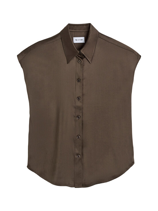 SAND Copenhagen - Latia French Sleeve tops - 290 DARK BROWN | Stockmann - photo 1