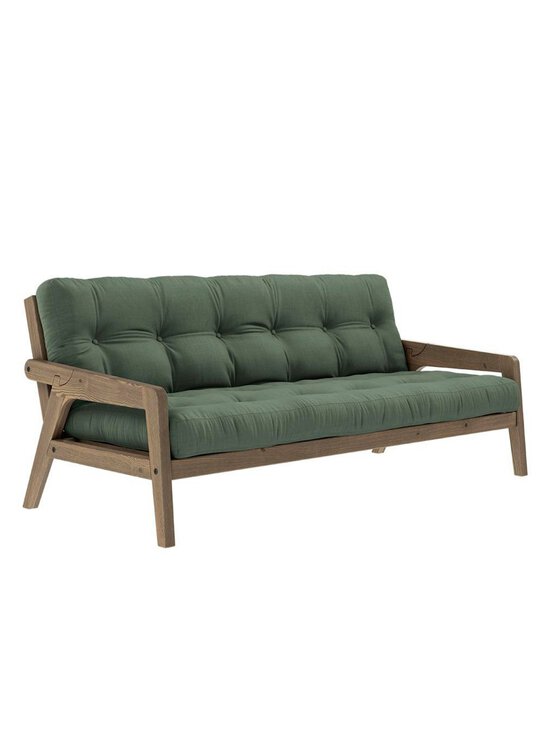 Karup - Grab-futonsohva olive green/ruskea L 200 cm - GREEN | Stockmann - photo 1