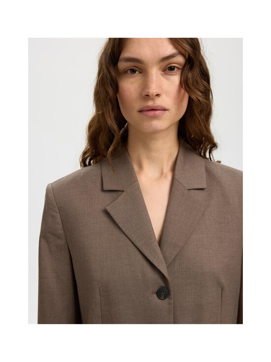 Selected - Bleiser SlFria Lisa - CHOCOLATE CHIP DETAIL:MELANGE | Stockmann - photo 5