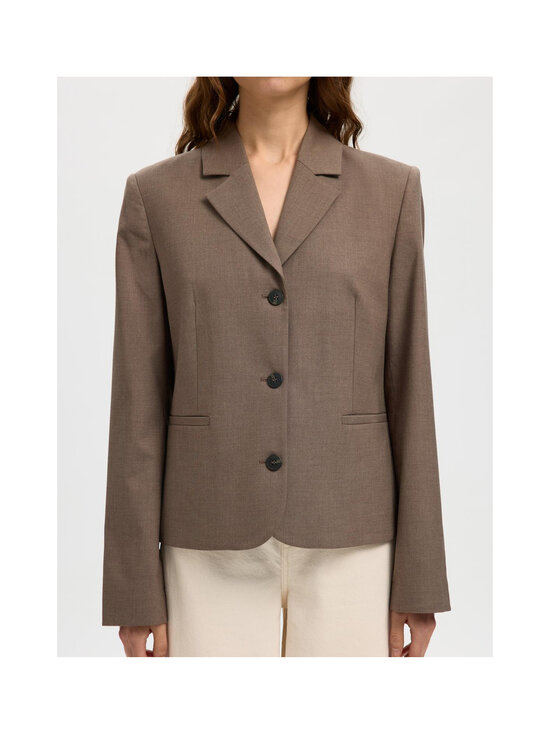 Selected - Bleiser SlFria Lisa - CHOCOLATE CHIP DETAIL:MELANGE | Stockmann - photo 6