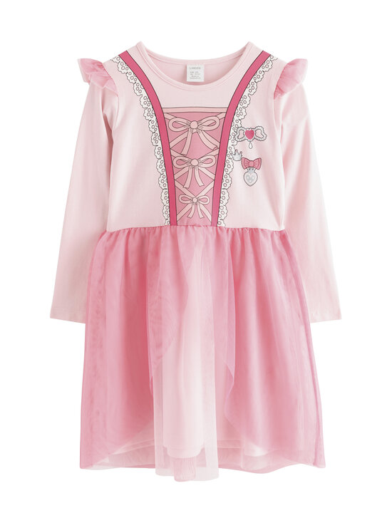 Lindex - Long Sleeve Mesh kleita - 6666 PINK | Stockmann - photo 1