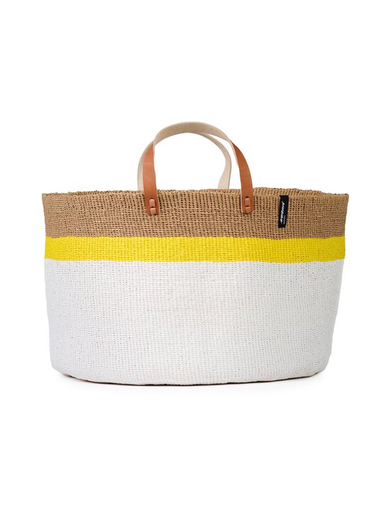 Mifuko - Kiondo Floor Basket XXL grīdas grozs - TOP STRIPE YELLOW - photo 1 Mifuko - Kiondo Floor Basket XXL grīdas grozs - TOP STRIPE YELLOW | Stockmann - photo 1