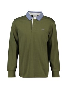 GANT - Chambray Heavy Rugger -paita - 303 MOSS GREEN GANT - Chambray Heavy Rugger -paita - 303 MOSS GREEN | Stockmann