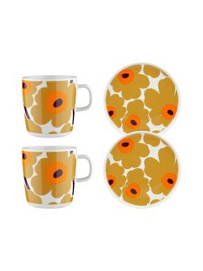 Marimekko - Unikko Oiva -aamisaisetti 4 kpl - 182 CARAMEL, CREAM, WARM ORANGE Marimekko - Unikko Oiva -aamisaisetti 4 kpl - 182 CARAMEL, CREAM, WARM ORANGE | Stockmann