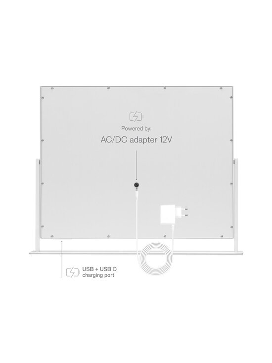 EC By Wilfa - Star Hollywood Style Vanity -meikkipeili - WHITE | Stockmann - photo 4