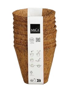 Mica - Ecoco-kookosruukku 8 kpl - BROWN | Stockmann