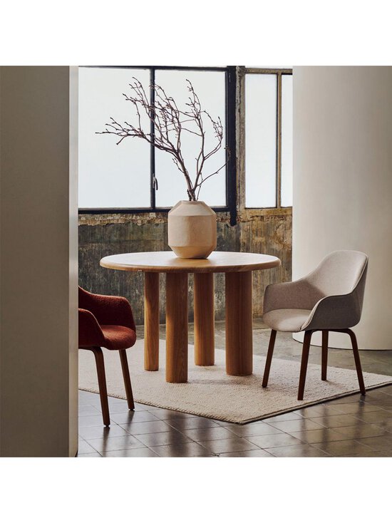 Kave Home - Mailen-ruokapöytä saarni ⌀ 120 cm - BEIGE | Stockmann - photo 4