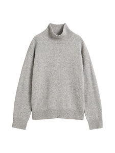 GANT - Superfine Lambswool Mockneck -neule - 93 GREY MELANGE | Stockmann