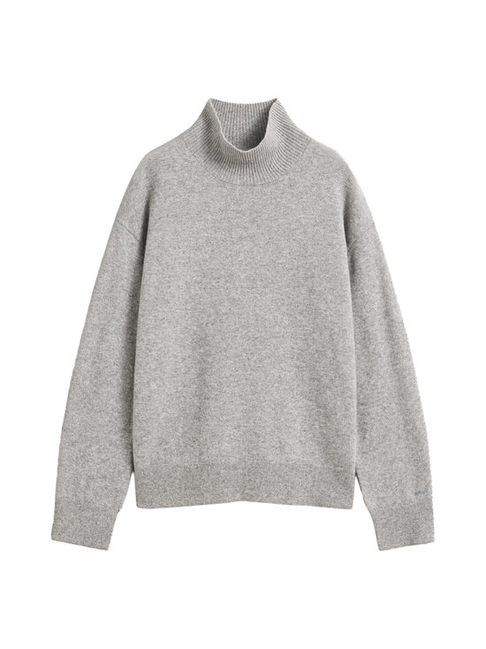 GANT - Superfine Lambswool Mockneck -neule - 93 GREY MELANGE | Stockmann - photo 1