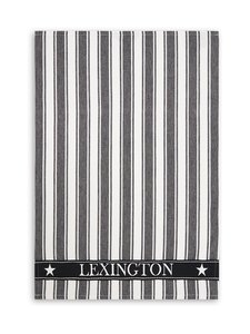 Lexington - Striped Cotton kitchen towel 50 x 70 cm - BLACK/WHITE | Stockmann